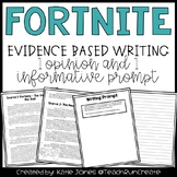 Fortnite Opinion and Informative Writing Prompts
