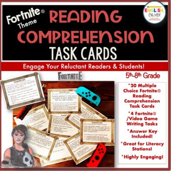 Fortnite, Task Cards, Reading Comprehension, Test Prep by ... - 350 x 350 jpeg 62kB