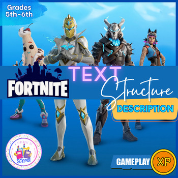 Preview of Fortnite Text Structure Example Description - Included Digital File