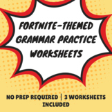 Fortnite-Themed Grammar Practice Worksheets