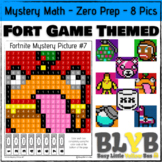 Fortnite Themed Mystery Pictures NO PREP Printables