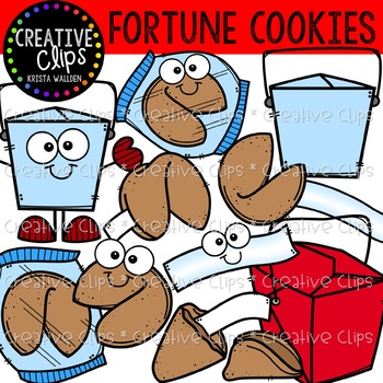 Preview of Fortune Cookie Clipart {Creative Clips Clipart}