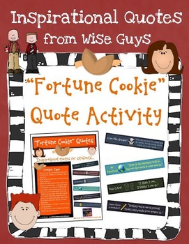 Fortune Cookie Quotes Teaching Resources | TPT