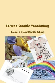 Preview of Fortune Cookie Vocabulary - Common Core Practice, Projects, and Activities