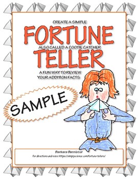 Preview of Fortune Teller for Addition ★ FREEBIE ★