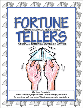 Preview of Fortune Teller for Chemistry Vocabulary