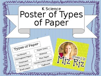 Preview of Types of Paper Activity
