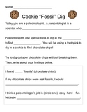 Fossil Dig with Chocolate Chip Cookies
