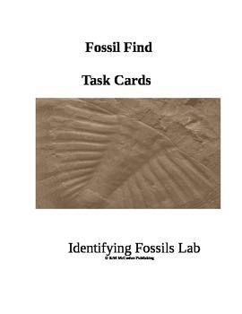 Preview of Fossil Find Task Cards 3rd Grade Science