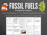 Fossil Fuels Complete 5E Lesson Bundle