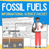 Fossil Fuels: Informational Passages, Worksheets, Vocabula