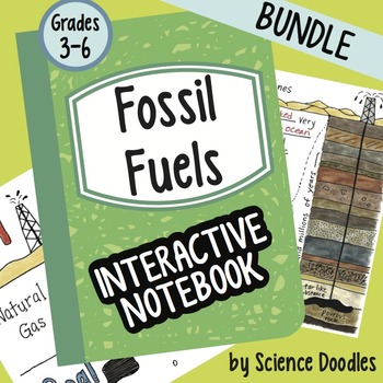 Preview of Science Doodle - Fossil Fuels Interactive Notebook Bundle by Science Doodles