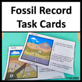Fossil Record Science Task Cards - Earth Science Stations