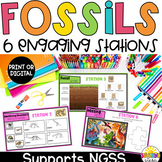 Fossil Stations {NGSS Aligned with 3-LS4-1, 4-ESS1-1,  MS-