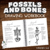 Fossils & Bones Drawing Worksheets - Middle, High School A