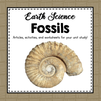 Preview of Fossils | Fossil Activities | Earth Activities | Earth Science Unit Study