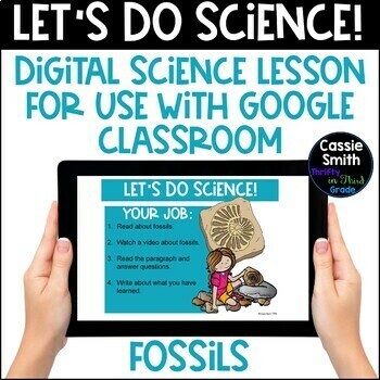 Preview of Fossils Google Slides Interactive Science Lesson