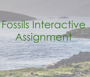 Preview of Fossils Interactive Assignment