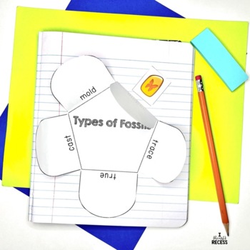 math for earth worksheets grade 1 Reading Notebook Interactive Passage Cards, Fossils {Task