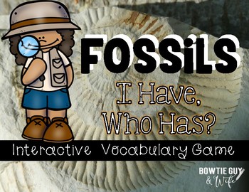 Fossils Interactive Vocabulary Game 