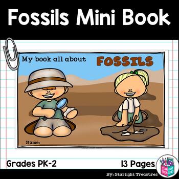 Preview of Fossils Mini Book for Early Readers