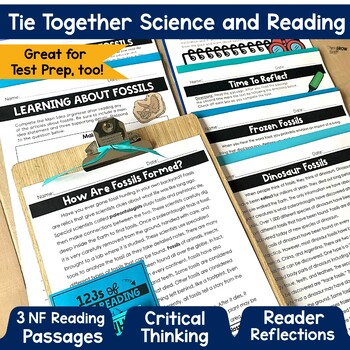 Fossils Reading Comprehension Passages and Questions Digital | ELA Test ...