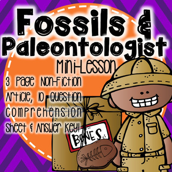 Fossils & Paleontologist Mini Lesson No Prep! by Delightfully Peachy