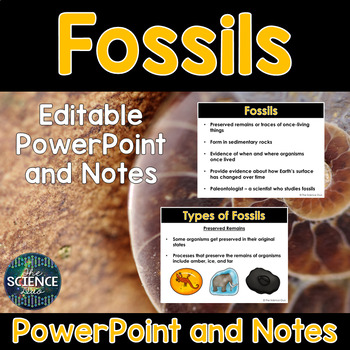 Fossils - PowerPoint and Notes by The Science Duo | TPT