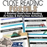Fossils Reading Comprehension Passages Paired 3rd 4th 5th 