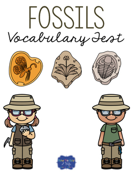 Fossils Vocabulary Test by Bow Tie Guy and Wife | TPT