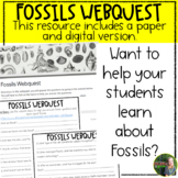 Fossils Webquest | Digital and Printable | Upper Elementary