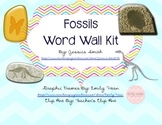 Fossils Word Wall Kit