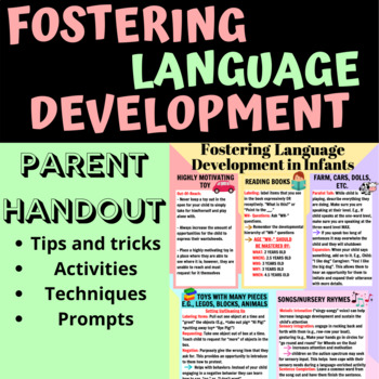 Preview of Fostering Language Development Parent Handout