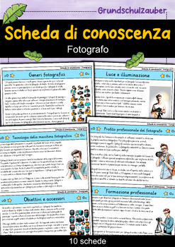Preview of Fotografo - Scheda di conoscenza - Professioni (italiano)