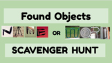 Found Objects Name or Word Scavenger Hunt SEL