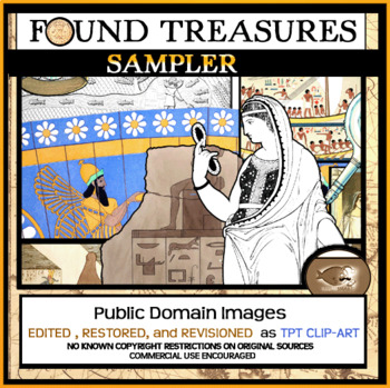 Preview of Found Treasures Sampler! FREEBIE 10 Clip-Art Pieces!