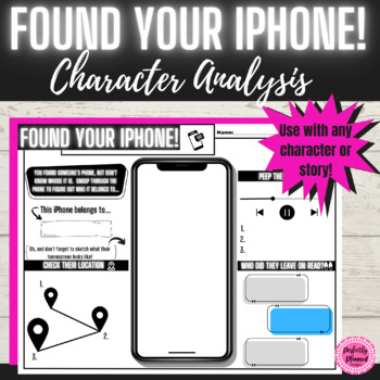 Preview of Found Your iPhone | Fun Character Analysis Activity | No Prep |ELA Close Reading