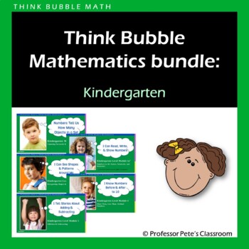 Preview of Kindergarten (US) Level Think Bubble Math Bundle