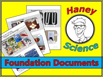 Preview of Foundation Documents for 5th Grade Science: Planning Guides & Reference Sheets