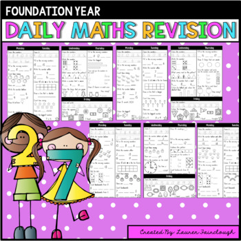 Preview of Foundation Maths Revision. Australian Curriculum.