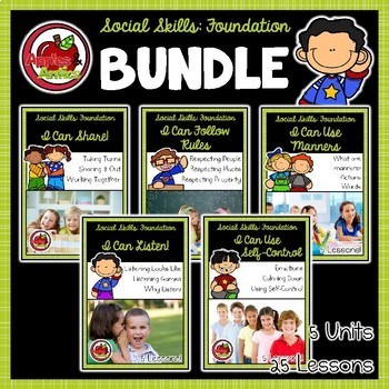Preview of Foundation Social Skills: BUNDLE