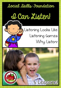 Preview of Foundation Social Skills: I Can Listen
