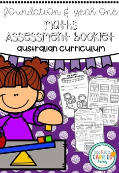 Preview of Foundation and Year One Maths Assessment Booklet - Australian Curriculum