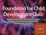 Foundation for Child Development Quiz Assessment