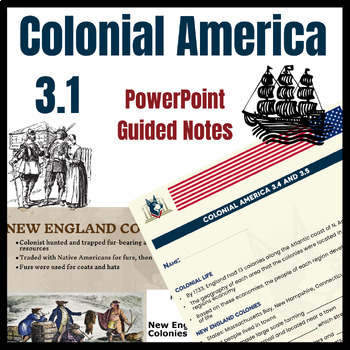 Preview of Foundation of U.S. Government | Colonial America Guided Notes PowerPoint