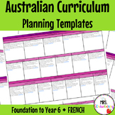 Foundation to Year 6 FRENCH Australian Curriculum Planning
