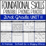 Foundational Skills: Printable Phonics Practice {First Gra