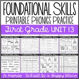 Foundational Skills: Printable Phonics Practice {First Gra