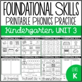 Foundational Skills: Printable Phonics Practice {Kindergar