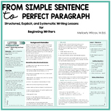 Foundational Writing Lesson Plans First Grade Simple Sente
